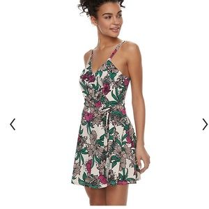 Candies wrap romper dress